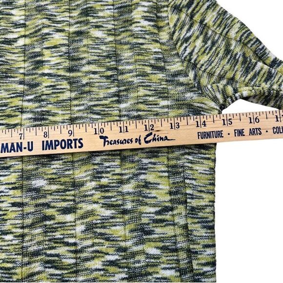 Kookai Women's Space Dye Knitted Button-Up V-Neck Sweater Cardigan Yellow Size 1 - Picture 6 of 9